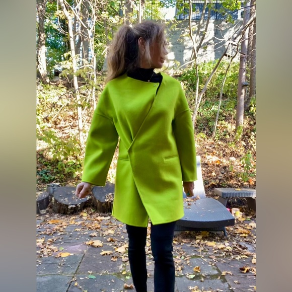 Blue Sky Factory Mongolian wool coat Sz S/M Brand New - Picture 6 of 16